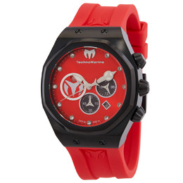 Technomarine tm-523003 Reef Sun Chronograph Quartz Red Dial Mens Watch