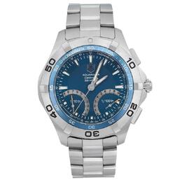Pre-owned Tag Heuer Aquaracer Chronograph Blue Dial Mens Watch caf7012.ba0815