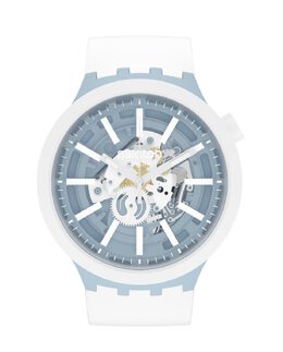 Какие часы с белым силиконовым ремешком Swatch, белый 7610522846517 | blanco