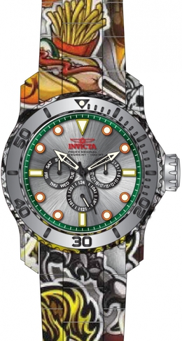Invicta Pro Diver Date Day Mens Watch 47854 Silver Dial