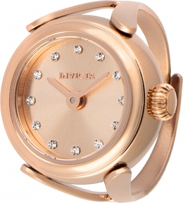 48575 Invicta Mini Angel Quartz Crystal Rose Gold Dial Ladies Watch