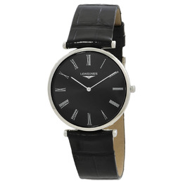 Longines La Grande Classique Quartz Black Dial Ladies Watch L4.709.4.51.2