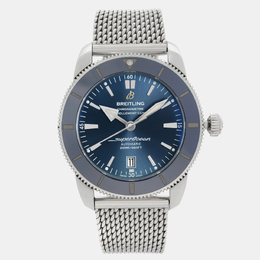 Breitling Blue Stainless Steel Superocean Heritage II AB2010161C1A1 Automatic Men's Wristwatch