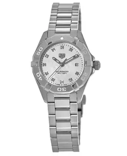 Tag Heuer Aquaracer Lady 300M 27MM Mother of Pearl Diamond Dial Women's Watch wbd1414.ba0741