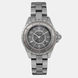 Chanel Grey Titanium J12 H2978 Quartz Women's Wristwatch 33 mm 1099337