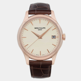 Patek Philippe Ivory 18K Rose Gold Calatrava Watch - Ref. No. 5227R-001