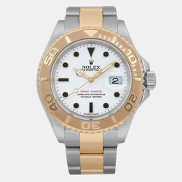 Rolex White 18k Yellow Gold Stainless Steel Yacht-Master | Article No. 1099112
