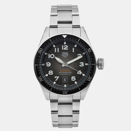 Tag Heuer Black Stainless Steel Autavia WBE5114.EB0173 Automatic Men's Wristwatch 42mm 1099121