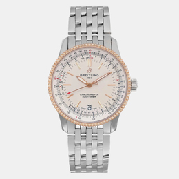 Breitling White 18K Gold Stainless Steel Navitimer U17325211G1A1 Automatic Men's Wristwatch, Article: 1099215