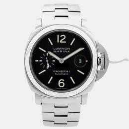Panerai Black Stainless Steel Luminor Marina PAM00299 Automatic Men's Wristwatch 44mm 1099184