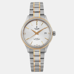 Tudor Silver Gold Stainless Steel Style 12503-0005 Automatic Men's Wristwatch