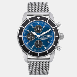 Breitling Blue Stainless Steel Superocean Heritage Chronograph A13320 46mm Automatic Men's Watch Article: 1099182
