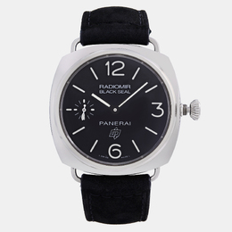 Panerai Black Stainless Steel Radiomir Black Seal PAM00380 Manual Winding Men's Wristwatch 44mm 1099199