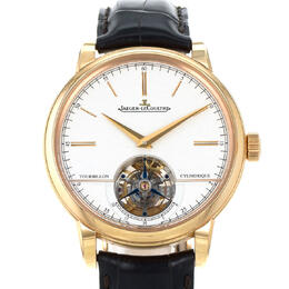 Pre-owned Jaeger-LeCoultre Master Grande Tradition Tourbillon Automatic Silver Dial Mens Watch Q5082420