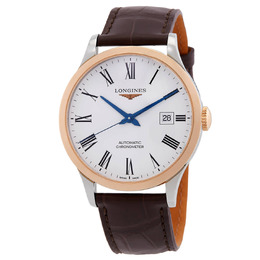 Longines Record Automatic White Dial Mens Watch l2.821.5.11.2