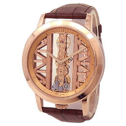Pre-owned Corum Golden Bridge Hand-Wind Gold Dial Mens Watch 11390055/0F02 G