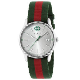 Gucci G-Timeless Quartz Silver Dial Ladies Watch YA1264236