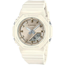 Casio G-Shock 2100 Series Ladies White Dial Analog-Digital Quartz Watch gmap2100st7a