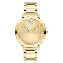 Movado Evolution 2.0 Gold Dial Ladies Watch Model# 3601106