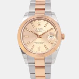 Rolex Sundust Datejust 126301, Rose Gold and Stainless Steel