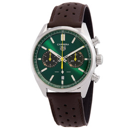 Tag Heuer Carrera Chronograph Automatic Green Dial Mens Watch cbn201k.fc6569