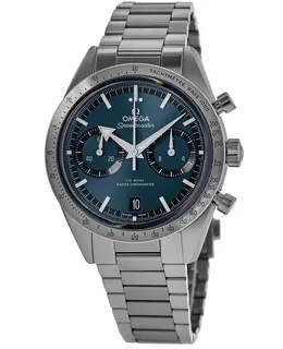 Omega Speedmaster '57 Co-Axial Master Chronometer Chronograph 40.5 mm Blue Dial Steel Men's Watch 332.10.41.51.03.001