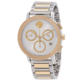 Movado Bold Evolution 2.0 Chronograph Quartz Mens Silver Dial Watch