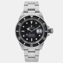 Rolex Black Stainless Steel Submariner Date 16610
