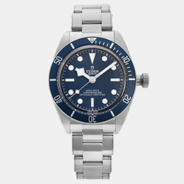Tudor Blue Stainless Steel Black Bay M79030B-0001 Automatic Men's Wristwatch
