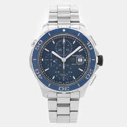 Tag Heuer Blue Stainless Steel Aquaracer CAK2112.BA0833 Automatic Men's Wristwatch 43 mm 1102965