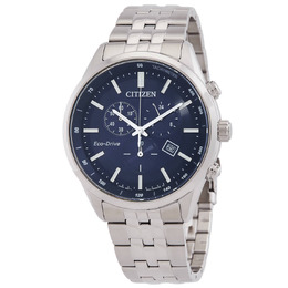Citizen Chronograph Eco-Drive Blue Dial Mens Watch AT2570-56L