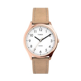 Женские современные кожаные часы Timex Easy Reader — TW2T72400JT, цвет Tan 17694894 | tan