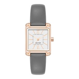 Женские часы Nine West с серым ремешком цвета розового золота, серый 54973277 | grey