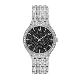 Женские часы Bulova из нержавеющей стали с кристаллами - 96L273, цвет Silver 85665829 | silver