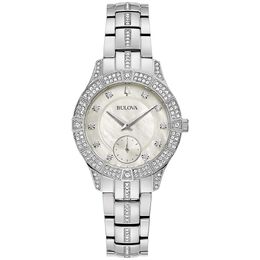 Женские часы Bulova с хрустальным браслетом — 96L291, цвет Silver 37749979 | silver