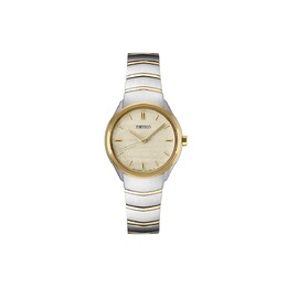 Женские часы Seiko Essentials с двухцветным циферблатом цвета шампанского из нержавеющей стали, цвет Gold Silver 46870827 | gold silver