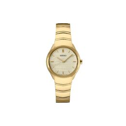 Женские часы Seiko Essentials с золотистым циферблатом из нержавеющей стали, золотой 74735793 | gold