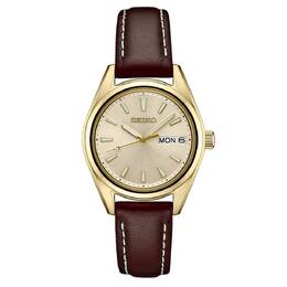 Женские часы Seiko Essential с циферблатом цвета шампанского — SUR456, коричневый 60969557 | brown