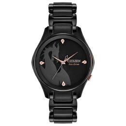 Женские часы Disney's Sleeping Beauty Maleficent с силуэтом дракона от Citizen - EM0595-51W, черный 33739905 | black