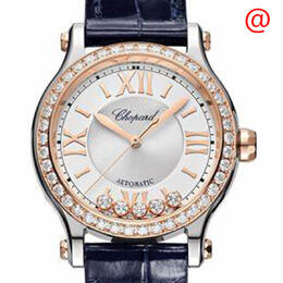 Chopard Happy Sport Automatic Chronometer Diamond Silver Dial Ladies Watch 278608-6003