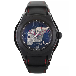Pre-owned Corum Bubble Night Flyer Automatic Black Dial Mens Watch - Ref 082.150.45