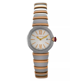 Pre-owned Bulgari Lvcea Quartz Silver Dial Ladies Watch 102193