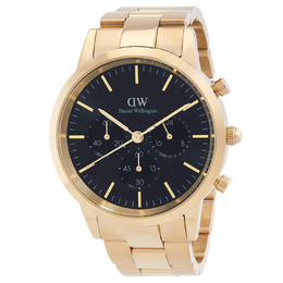 Daniel Wellington Iconic Chronograph Quartz Black Dial Watch dw00100641