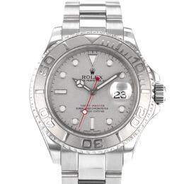 Pre-owned Rolex Yacht-Master 40 Silver Dial Mens Watch, Calibre 3135 Automatic Chronometer