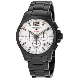 Longines Conquest V.H.P. Perpetual Chronograph Quartz Silver Dial Mens Watch L37272766