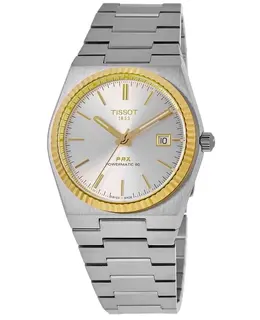 Tissot PRX Powermatic 80 Automatic Silver Dial Steel and 18K Gold Bezel Men's Watch t931.407.41.031.01