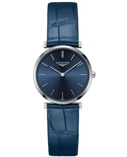 Longines La Grande Classique Quartz Watch Model L45124952 - Blue Dial & Blue Leather Strap