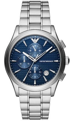 Emporio Armani Mens AR11528 Blue Dial Chronograph Watch
