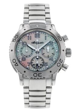 Breguet Type XX Transatlantique Mother of Pearl Dial Stainless Steel Ladies Watch 4820ST59S76