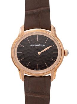 Audemars Piguet Millenary Frosted Gold Philosophique Automatic Brown Dial Watch 77266or.gg.a823cr.01